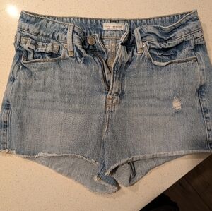 Good American Light Wash Jean Shorts